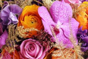 Un élégant bouquet avec orchidée