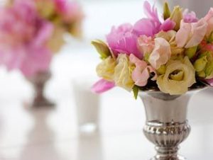 bouquet de fleurs aux tons pastels