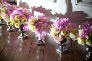 Une décoration florale dans des tons de couleurs douces