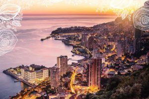 Monaco by night avec frises florales