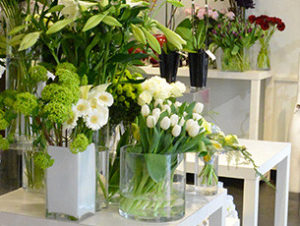 Un bouquet à notre boutique de la rue Grimaldi à Monaco