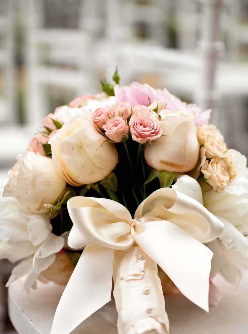 Un délicat bouquet de mariée