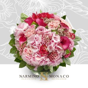 Bouquet rond pastel