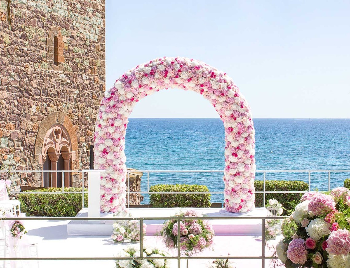 Narmino Monaco, decorator florist in Monaco, floral decoration for your wedding on the French Riviera