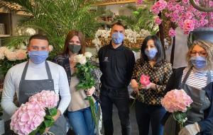 L'équipe des fleuristes Narmino Monaco au complet