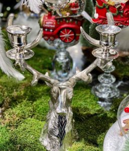A deer-shaped candlestick