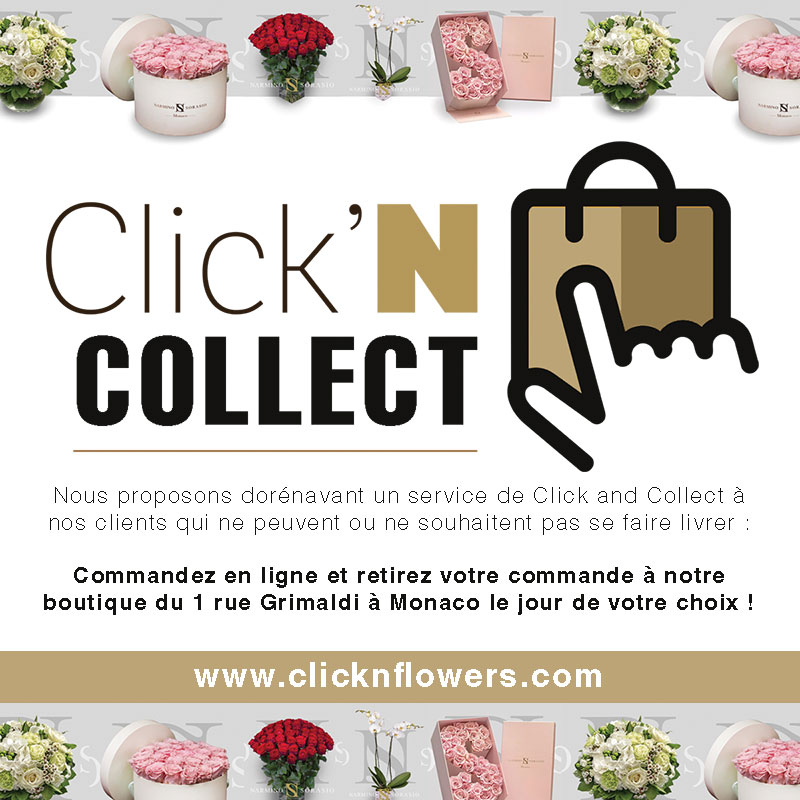 Click and Collect de fleurs et bouquets à Monaco