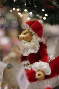 Un écureuil façon père Noël