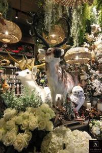 Décorations de Noël et fleurs