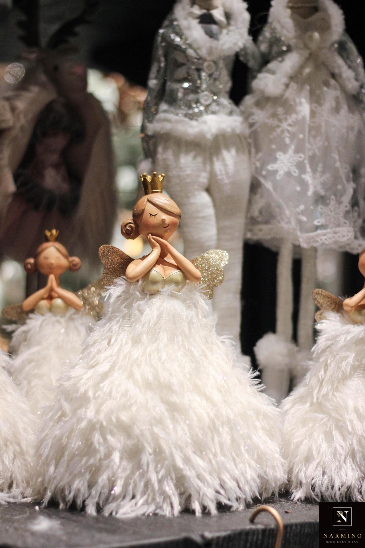 Une petite poupée en forme de fée pour décorer vos tables de Noël