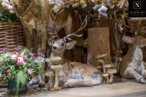 Cerfs et champignons décoratifs