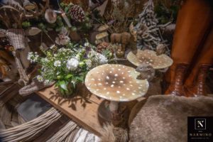Champignons et souris décoratifs