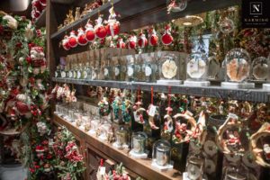 Bougies et boules de Noël