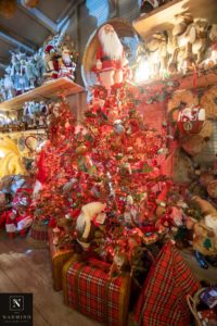 L'intérieur du Chalet du fleuriste Narmino