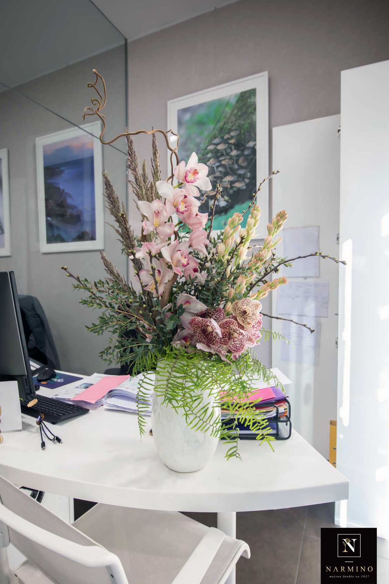 Un bouquet selon notre formule d'abonnement floral hebdomadaire pour les entreprises
