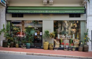 La devanture de notre boutique de la rue Grimaldi à Monaco