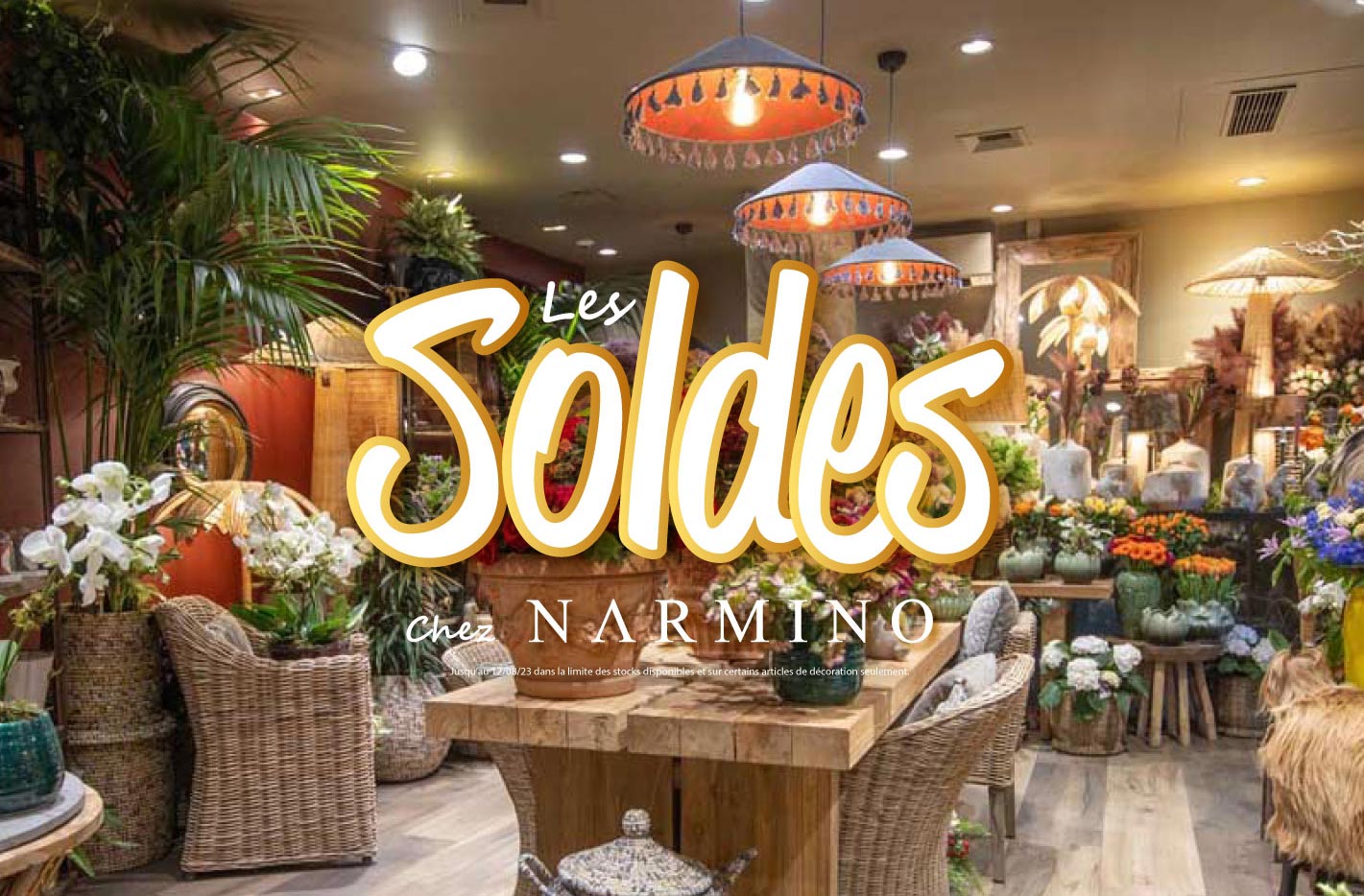 Les Soldes chez Narmino, fleuriste à Monaco