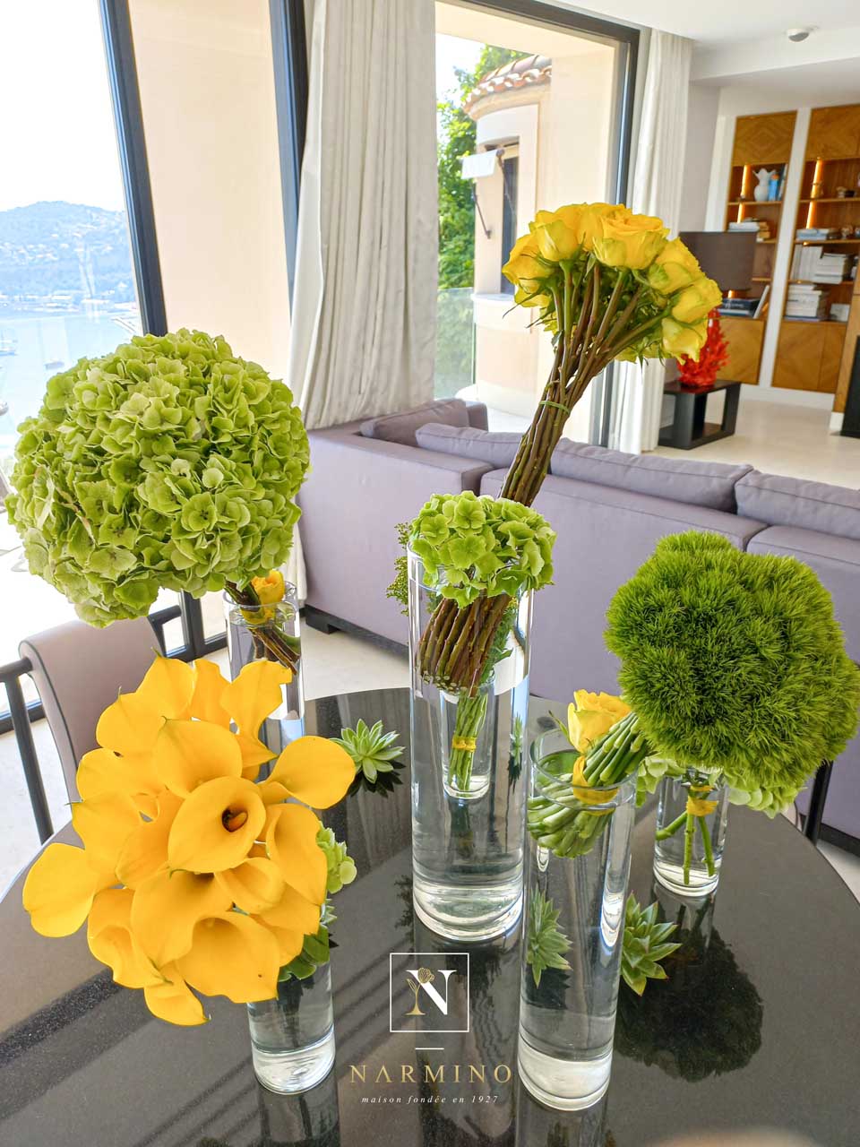 Nos bouquets de fleurs décorant un salon
