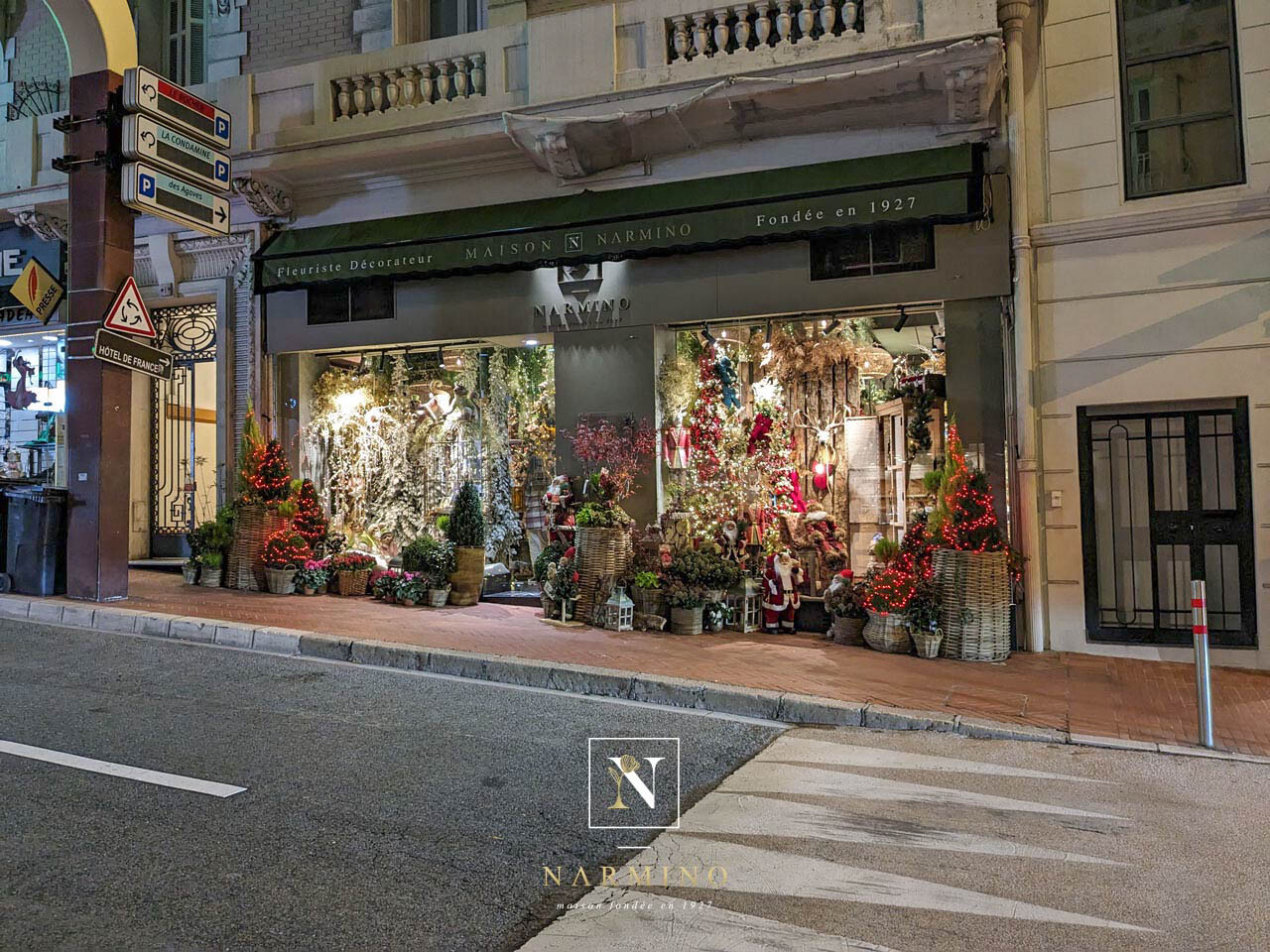 La boutique Narmino à Monaco, rue Grimaldi