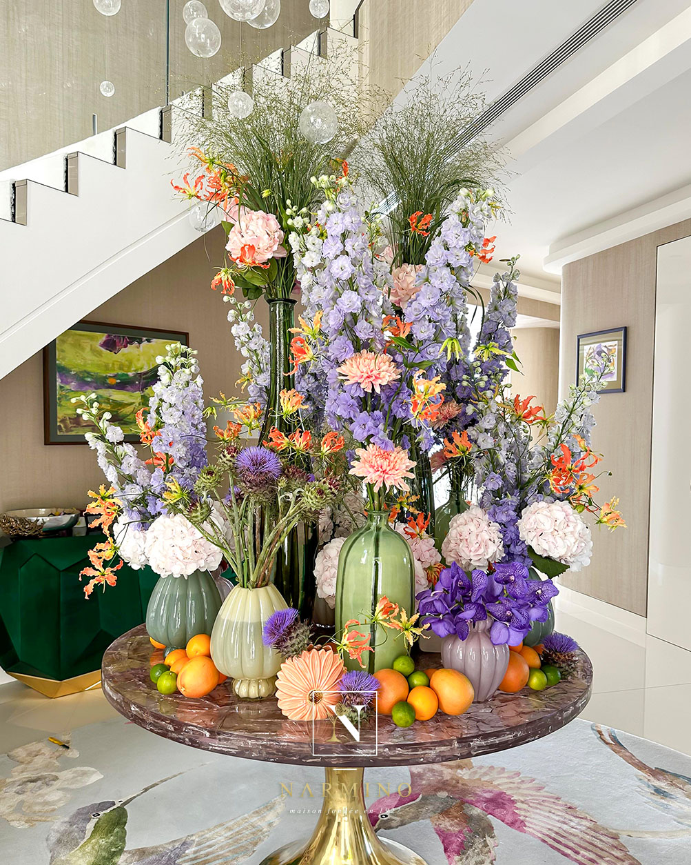 Une composition florale d'exception pour une villa de Cap d'Ail