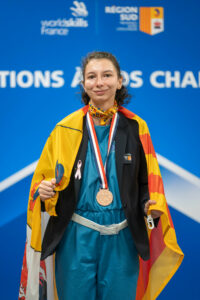 Alicia notre fleuriste, récompensée lors des World Skills