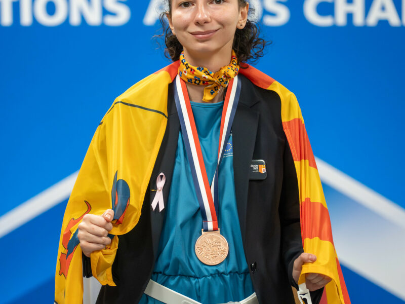 Alicia notre fleuriste, récompensée lors des World Skills