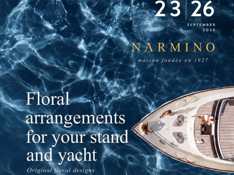 Visuel Narmino pour le Monaco Yacht Show 2026, du 23 au 26 septembre